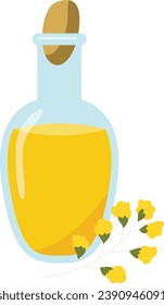 Canola Oil illustration vector design flat