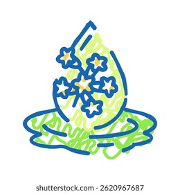 canola oil liquid yellow doodle icon sketch vector. canola oil liquid yellow sign. isolated symbol illustration