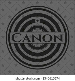 Canon black emblem. Vintage.