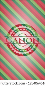 Canon christmas emblem.