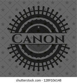 Canon dark icon or emblem