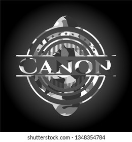 Canon grey camouflage emblem