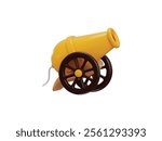 Canon gun icon 3d render concept of war weapon icon vector illustration 