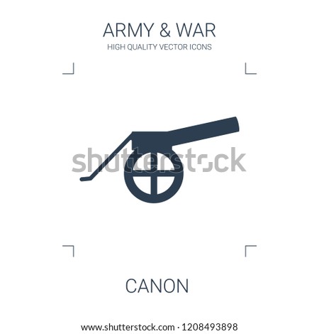 canon icon. high quality filled canon icon on white background. from war collection flat trendy vector canon symbol. use for web and mobile