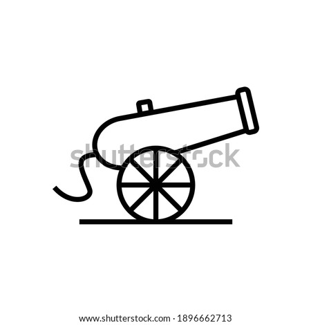 Canon icon line style vector for your design