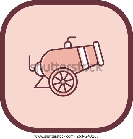 Canon Line vector Icon Design