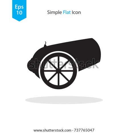 Canon Simple Icon. Vector Illustration