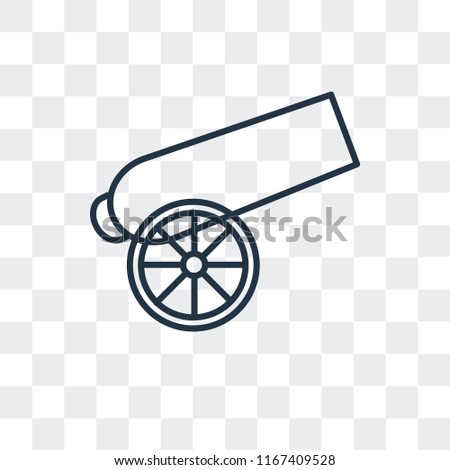 Canon vector icon isolated on transparent background, Canon logo concept