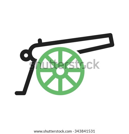 Canon, war, weapon icon vector image. Can also be used for objects. Suitable for use on web apps, mobile apps and print media.