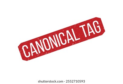 CANONICAL TAG Rubber Stamp Seal Vector illustration isolated on white background