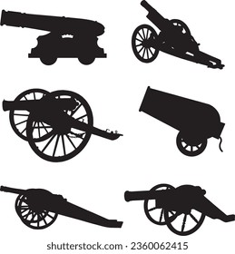 Canons Silhouette Vektorgrafik-Paket