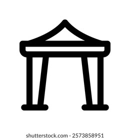 canopy icon. vector line icon for your website, mobile, presentation, and logo design.