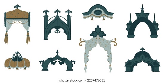 Canopy roof gothic style architecture