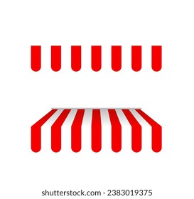 Canopy for sale icon. Flat, red, maf canopy icons. Vector icon