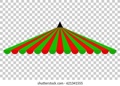 Canopy, Triangle Green and Red, at Transparent Effect Background
