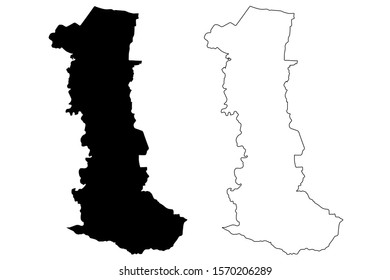 Canovanas municipality (Commonwealth of Puerto Rico, Porto Rico, PR, Unincorporated territories of the United States) map vector illustration, scribble sketch Canovanas map