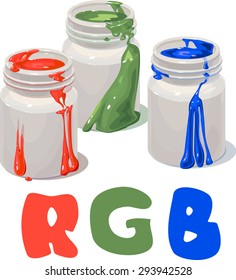 cans with colors RGB