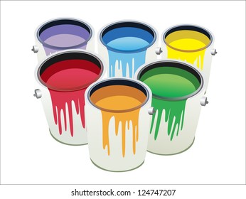 Cans of paint
