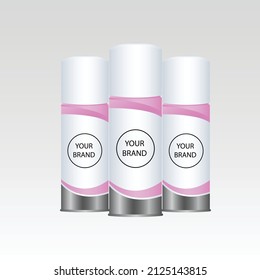 Dosen von Spray-Muster in Vektordateien für das Produkt.