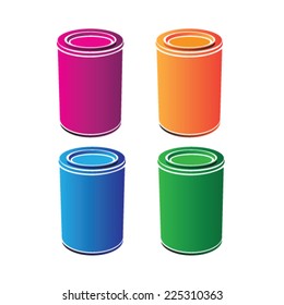 cans vector illustration