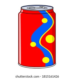 cans vector illustration,isolated on white background,top view