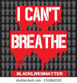 I Can't breathe banner art 