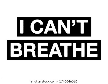 I can't breathe, black lives matter usa protest black and white vector. crowd Protest, revolution, conflict, manifestation flat design vector. black lives matter protest in America USA.