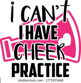 I can't I have cheer practice quotes