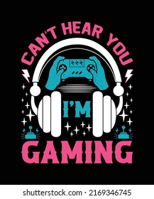 Cant Hear You Im Gaming Headset Stock Vector (Royalty Free) 2169346745 ...