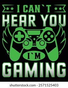 I can`t hear you I`m gaming