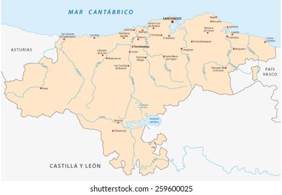 cantabria map