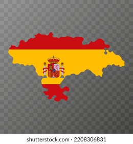 Cantabria map, Spain region. Vector illustration.