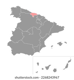 Cantabria map, Spain region. Vector illustration.