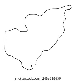 Cantagalo District map, administrative division of Sao Tome and Principe. Vector illustration.