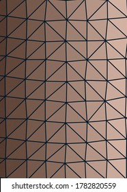 Cantaloupe color Abstract color Low-Polygones Generative Art background illustration