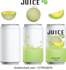 Cantaloupe  and design of Cantaloupe package and juice