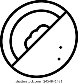icono de melón. Diseño de estilo lineal delgado aislado sobre fondo blanco