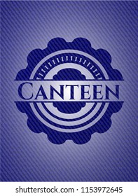 Canteen with denim texture