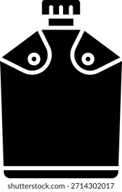 Canteen Glyph Icon Vector Design