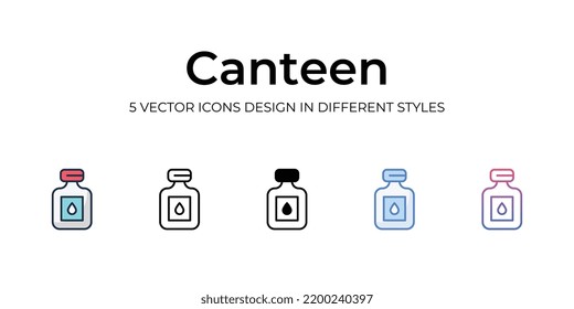 Canteen Icon. Design From Camping Collection. Vector Illustration	
