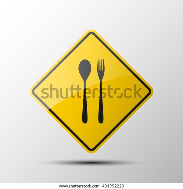 Canteen Icon Dining Room Badge Buffet Stock Vector (Royalty Free ...