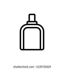 Canteen Icon. Line Art Style Design Isolated On White Background