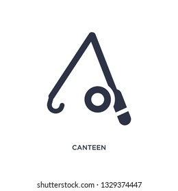 canteen icon. Simple element illustration from camping concept. canteen editable symbol design on white background. Can be use for web and mobile.