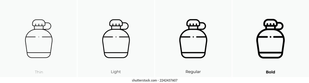 canteen icon. Thin, Light Regular And Bold style design isolated on white background