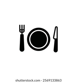 Canteen icon Vector flat thin line illustration