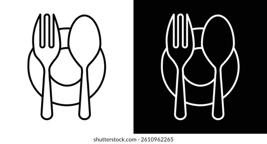 Canteen icon Vector isolated outline drawing.
