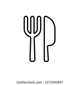 canteen icon vector outline style design