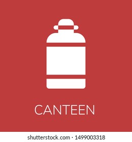 Canteen icon for web or mobile.