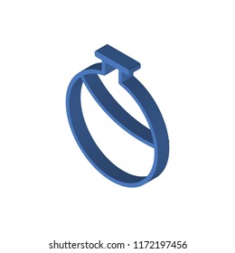 Canteen isometric left top view 3D icon