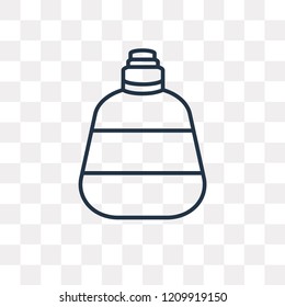 Canteen vector outline icon isolated on transparent background, high quality linear Canteen transparency concept can be used web and mobile